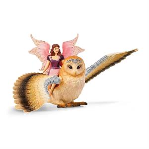 Schleich Fairy in Flight on Glam-Owl 70789